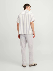 Брюки JACK & JONES KANE SUMMER LINEN BLEND JOGGER модель 12248606_Crockery MELANGE Фото