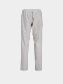 Брюки JACK & JONES KANE SUMMER LINEN BLEND JOGGER модель 12248606_Crockery MELANGE Фото