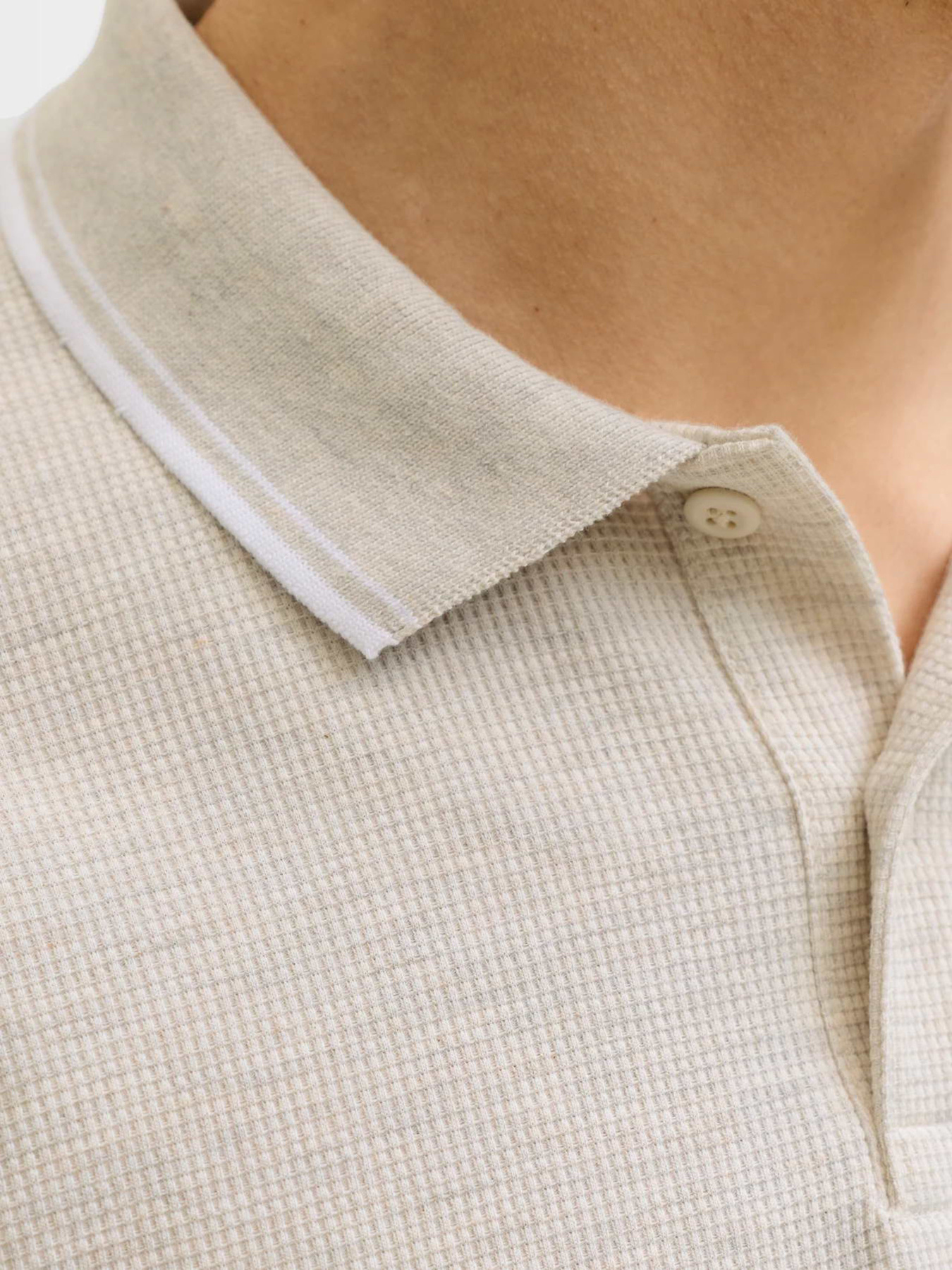 Футболки и поло JACK & JONES AUSTIN POLO модель 12268130_Antique White Play & Melan Футболки и поло JACK & JONES AUSTIN POLO модель 12268130_Antique White Play & Melan Фото