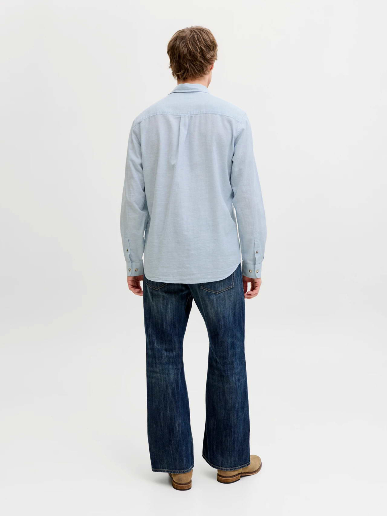 Рубашки JACK & JONES SUMMER LINEN BLEND SHIRT модель 12289174_Celestial Blue Рубашки JACK & JONES SUMMER LINEN BLEND SHIRT модель 12289174_Celestial Blue Фото