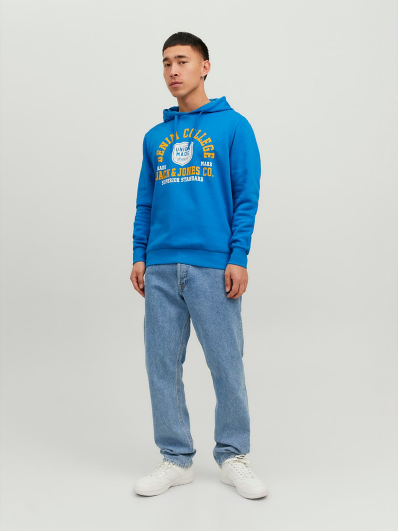 Худи и свитшоты JACK & JONES модель 12210824_French Blue Худи и свитшоты JACK & JONES модель 12210824_French Blue Фото