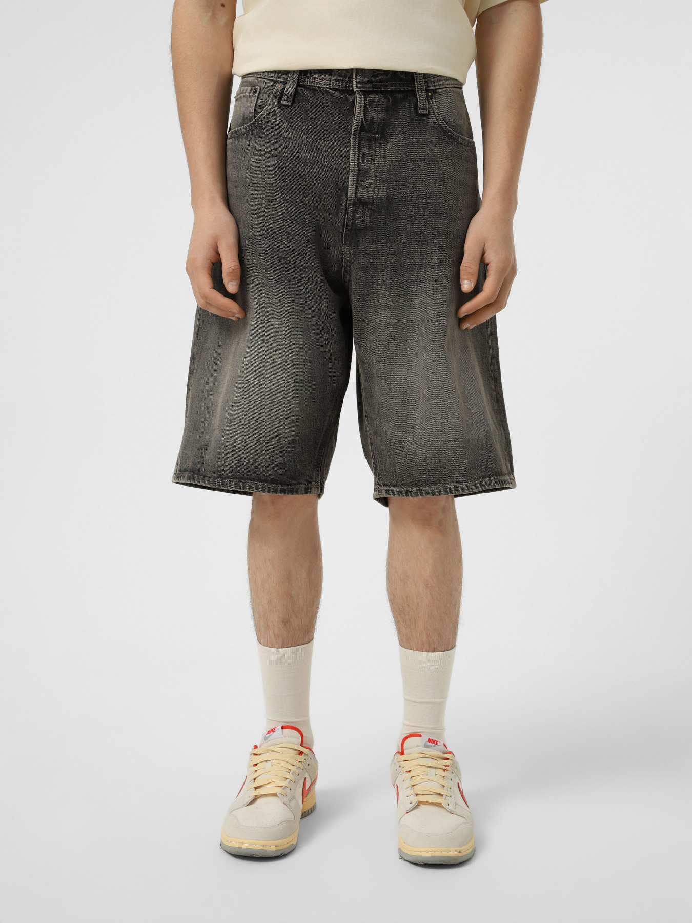 Шорты JACK & JONES ALEX ORIGINAL SHORTS модель 12293246_Grey Denim Шорты JACK & JONES ALEX ORIGINAL SHORTS модель 12293246_Grey Denim Фото