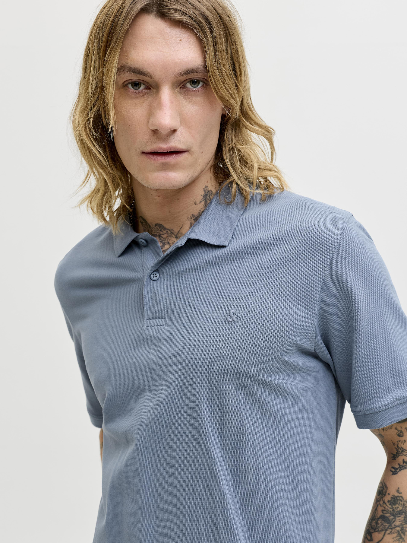 Футболки і поло JACK & JONES BASIC POLO модель 12136516_Blue Mirage Футболки і поло JACK & JONES BASIC POLO модель 12136516_Blue Mirage Фото