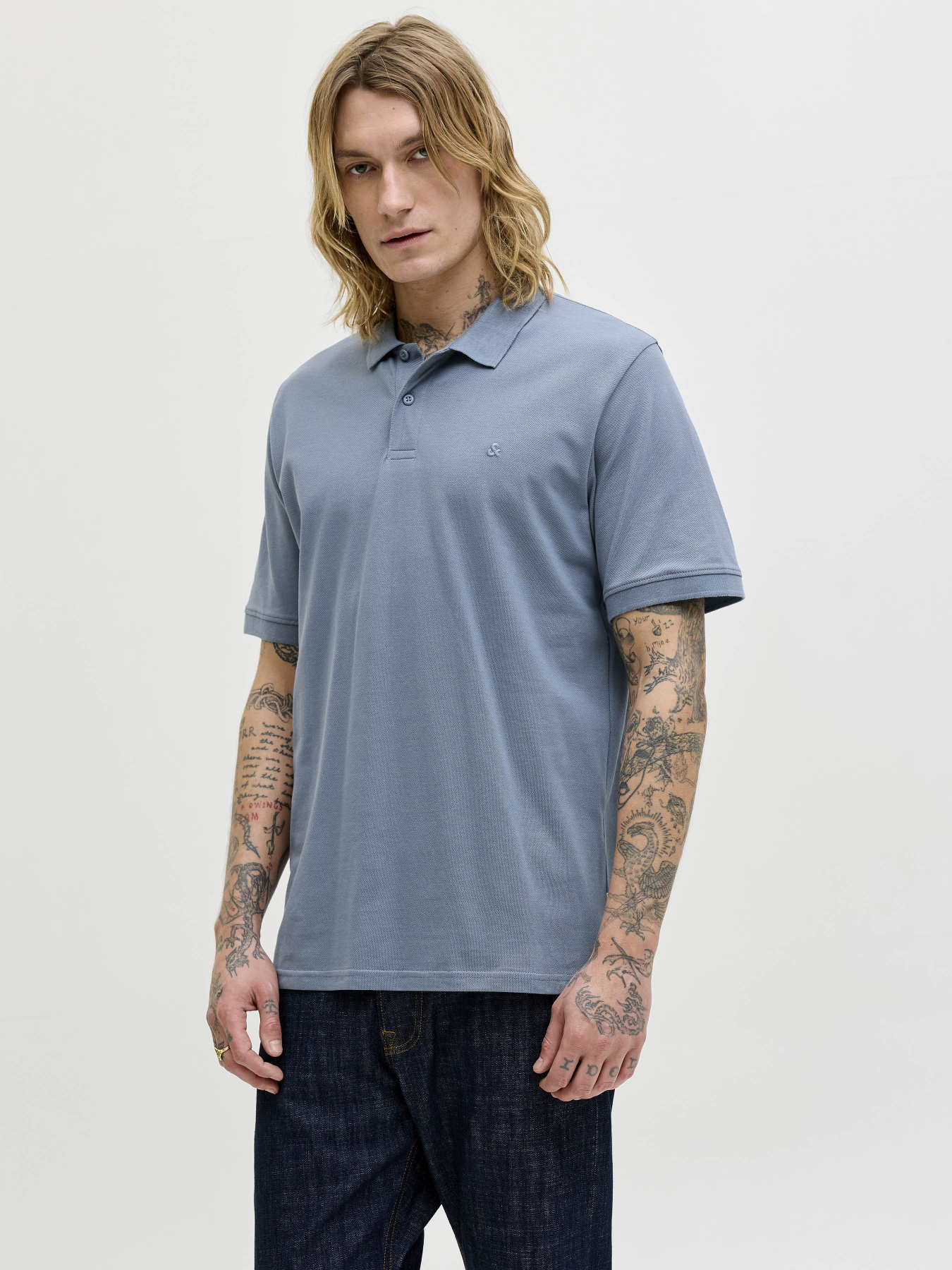Футболки і поло JACK & JONES BASIC POLO модель 12136516_Blue Mirage Футболки і поло JACK & JONES BASIC POLO модель 12136516_Blue Mirage Фото