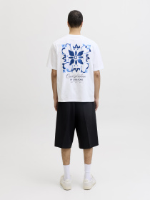 Футболки і поло JACK & JONES ART PRINT TEE модель 12288095_Bright White Фото