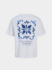Футболки і поло JACK & JONES ART PRINT TEE модель 12288095_Bright White Фото