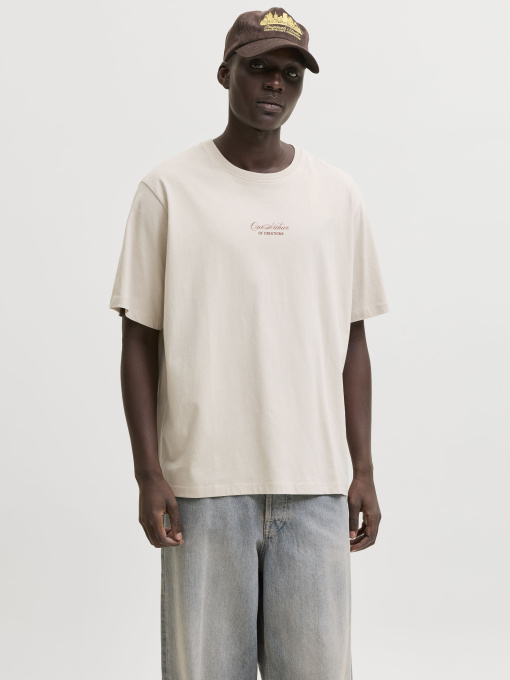 Футболки и поло JACK & JONES ART PRINT TEE модель 12288095_Moonbeam Фото