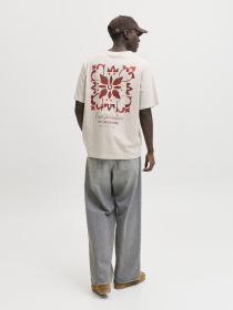 Футболки і поло JACK & JONES ART PRINT TEE модель 12288095_Moonbeam Фото