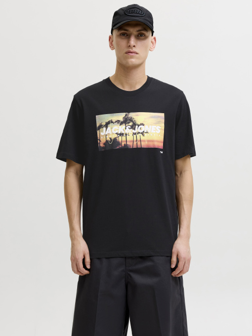 Футболки и поло JACK & JONES INDIANA TEE модель 12288112_Black Фото