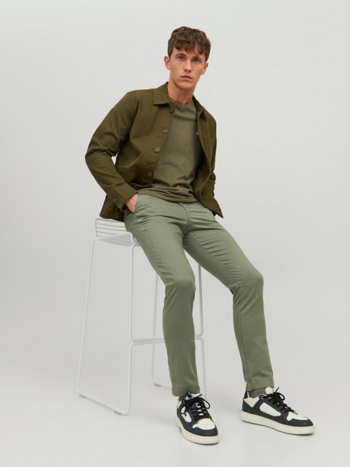 Брюки JACK & JONES модель 12150148_Deep Lichen Green Фото
