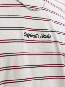 Футболки і поло JACK & JONES NORREBRO STRIPE TEE модель 12291021_Cabernet Фото