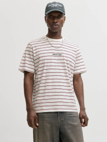 Футболки і поло JACK & JONES NORREBRO STRIPE TEE модель 12291021_Cabernet Фото