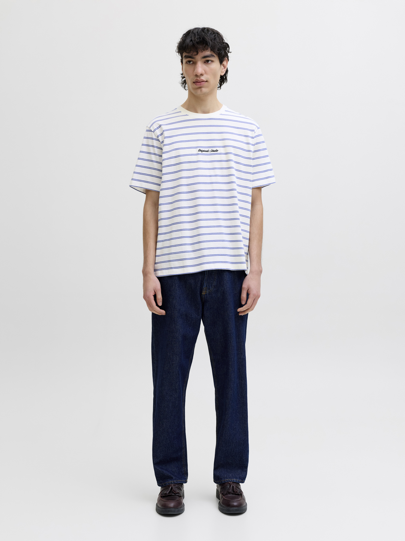 Футболки и поло JACK & JONES NORREBRO STRIPE TEE модель 12291021_Cloud Dancer Фото