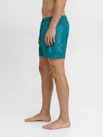 Одяг для пляжу JACK & JONES MAUI WAVE LOGO SWIM SHORTS модель 12291391_Colonial Blue Фото