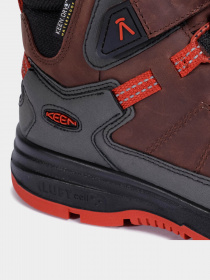 Черевики та чоботи Keen Redwood Mid Wp модель 1023888 Коричневий, червоний, чорни Фото
