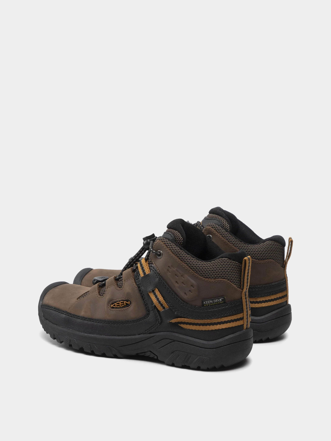 Черевики та чоботи Keen Targhee Mid Wp модель 1019834 Коричневий, чорний Черевики та чоботи Keen Targhee Mid Wp модель 1019834 Коричневий, чорний Фото