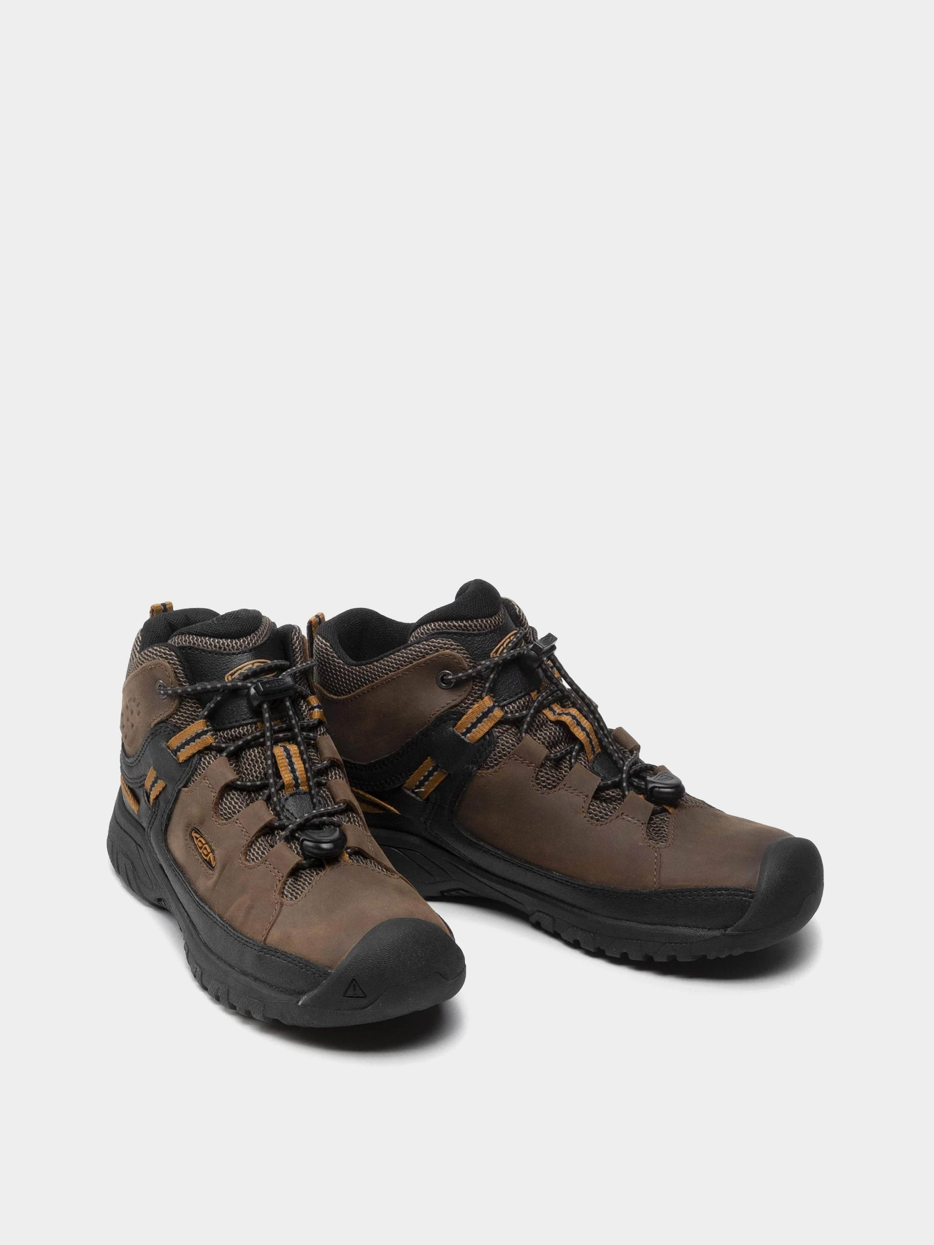 Черевики та чоботи Keen Targhee Mid Wp модель 1019834 Коричневий, чорний Черевики та чоботи Keen Targhee Mid Wp модель 1019834 Коричневий, чорний Фото