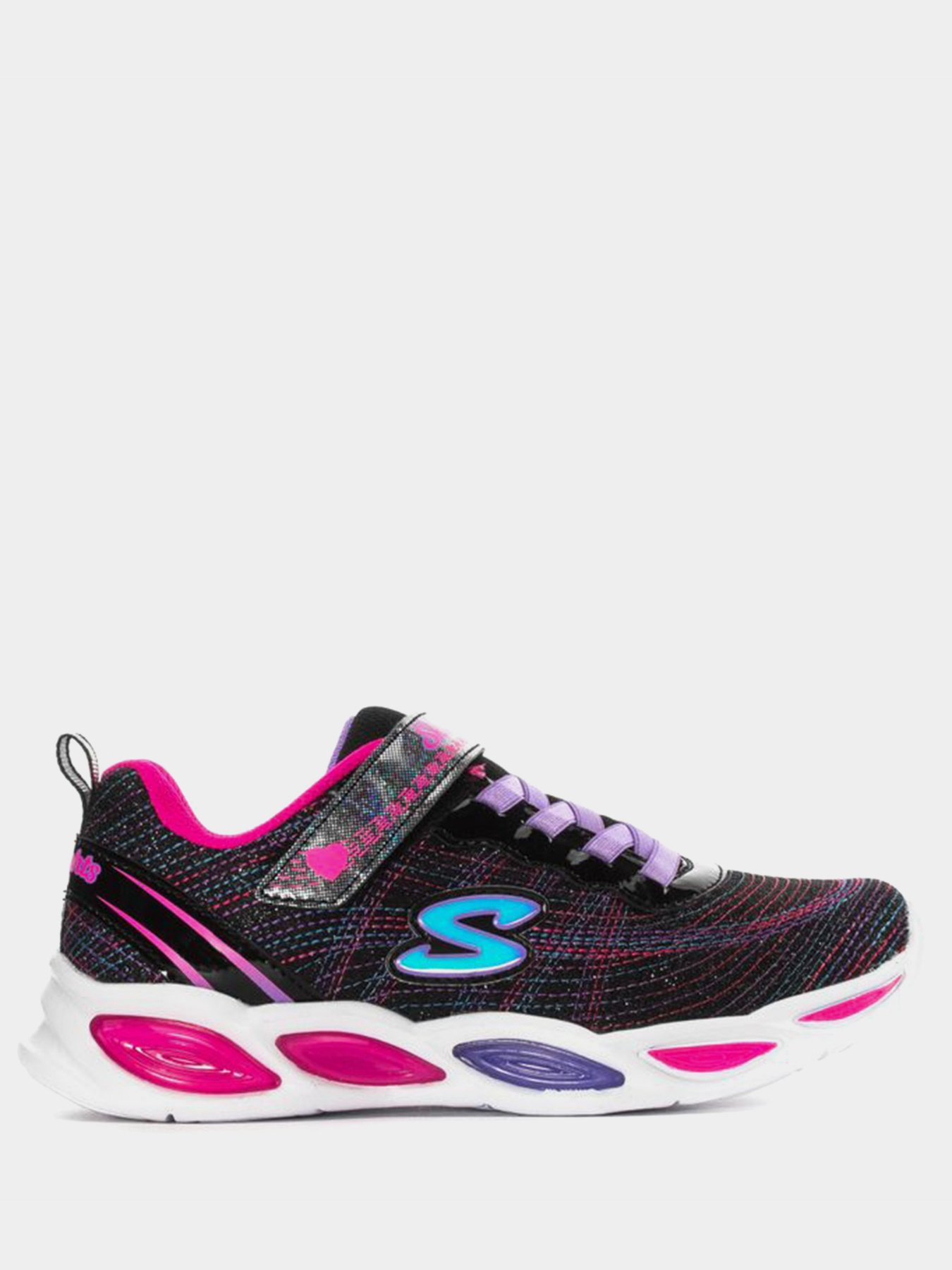 Кроссовки Skechers S Lights: Shimmer Beams - Sparkle Glitz модель 20300L BKMT Фото