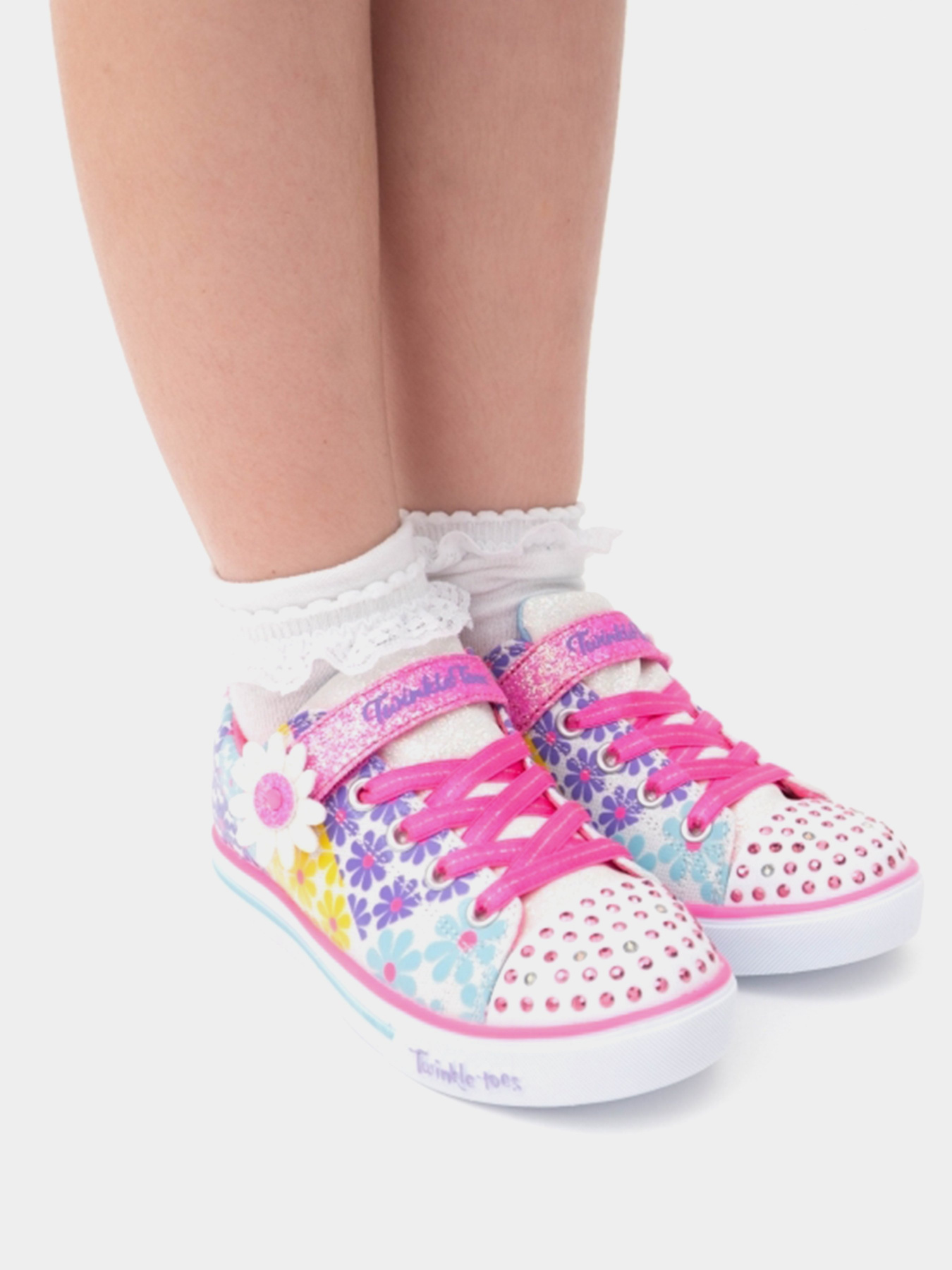 Кеди Skechers Twinkle Toes®: Sparkle Lite - Super Blooms модель 314761L WMLT Фото