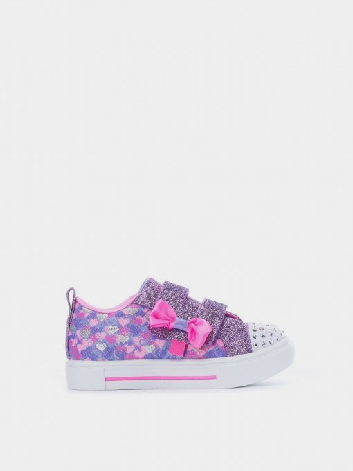 Кеди Skechers Twinkle Toes Lighted - Twinkle Sparks and Hearts модель 314799N PRMT Фото