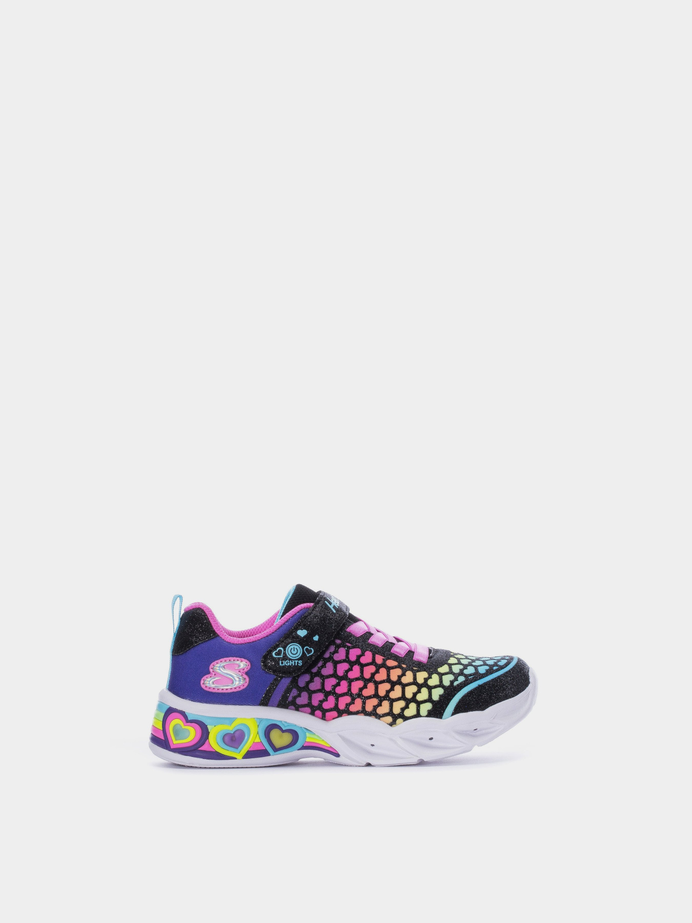 Кроссовки Skechers Heart Lights Sweetheart Lights модель 302312L BKMT Кроссовки Skechers Heart Lights Sweetheart Lights модель 302312L BKMT Фото