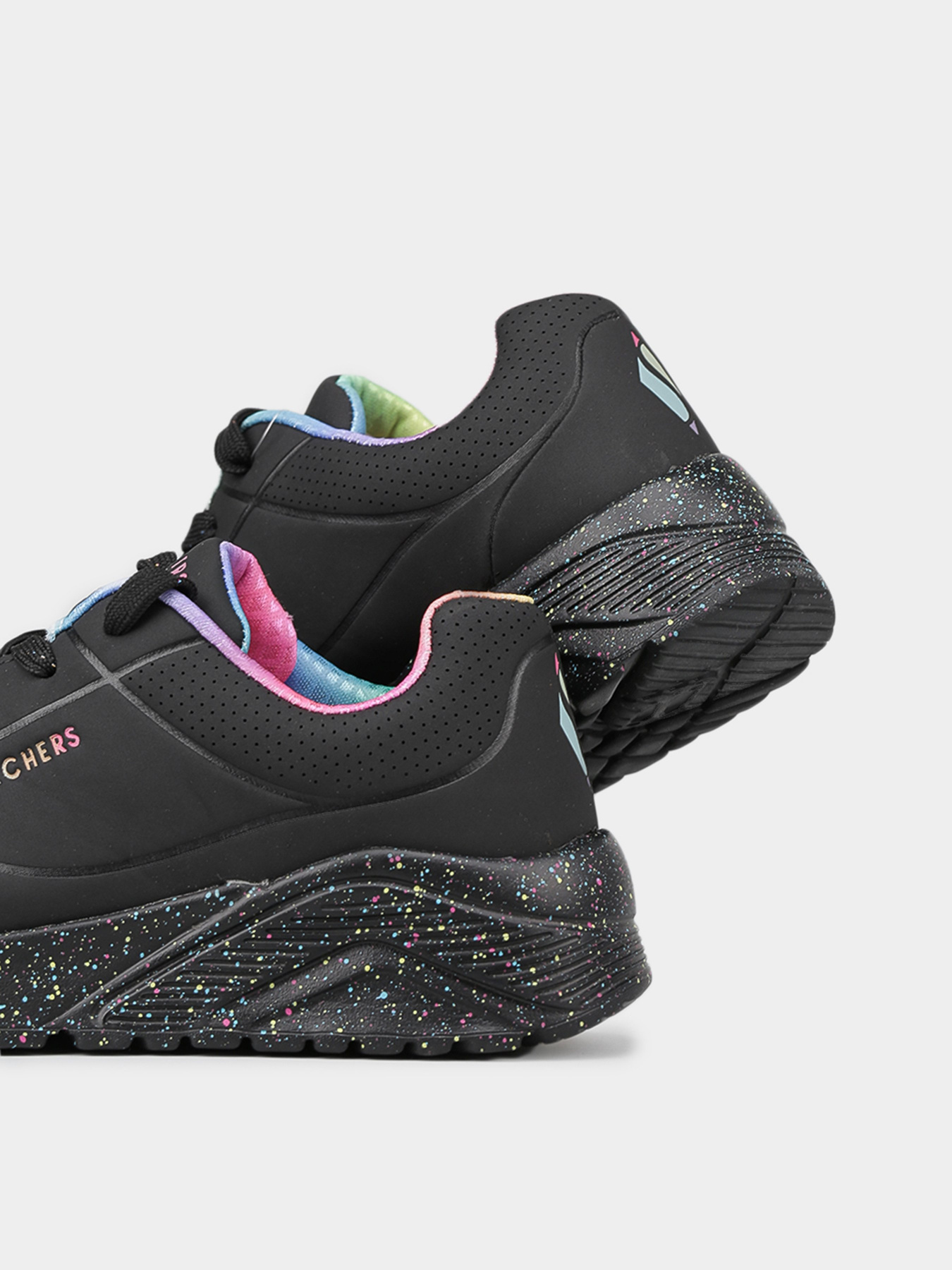 Кросівки Skechers Uno Lite - Rainbow Speck модель 310456L BKMT Кросівки Skechers Uno Lite - Rainbow Speck модель 310456L BKMT Фото