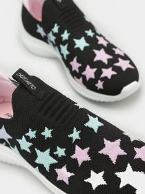 Слипоны и мокасины Skechers Ultra Flex-Starry модель 302260L BKMT Фото