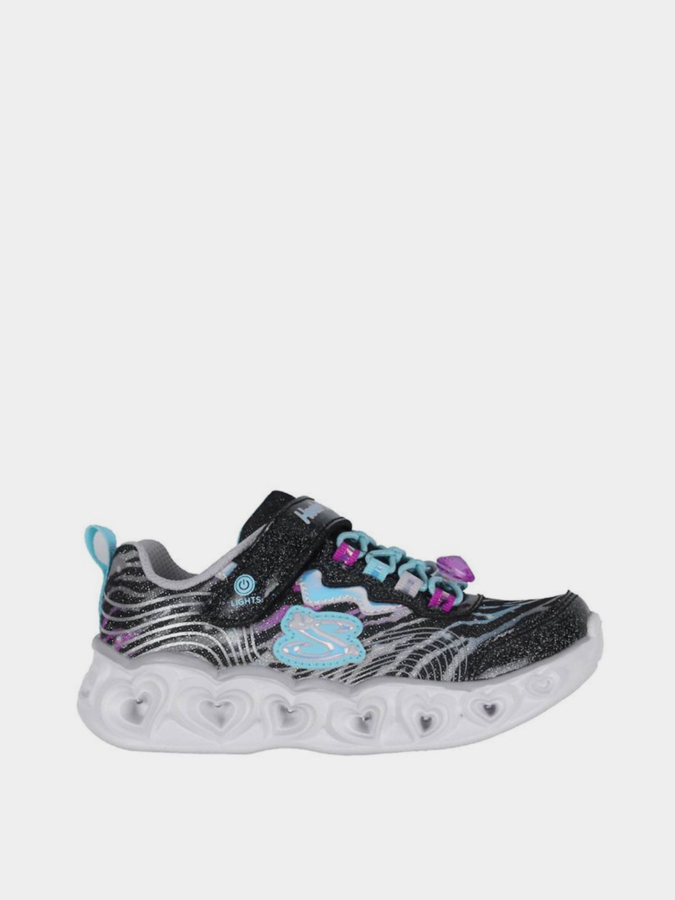 Кроссовки Skechers S-Lights: Heart Lights модель 302316L BKMT Кроссовки Skechers S-Lights: Heart Lights модель 302316L BKMT Фото