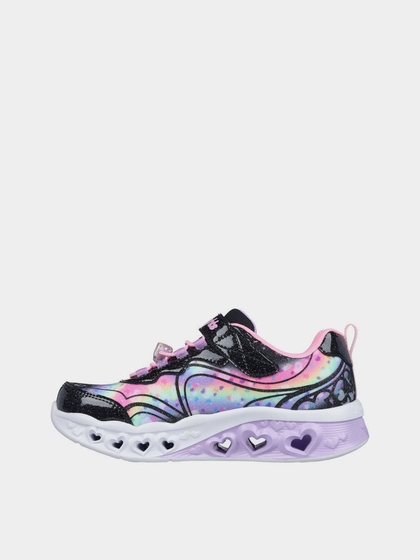 Кросівки Skechers Flutter Heart Lights - Groovy Swirl модель 303253L BKPK Кросівки Skechers Flutter Heart Lights - Groovy Swirl модель 303253L BKPK Фото