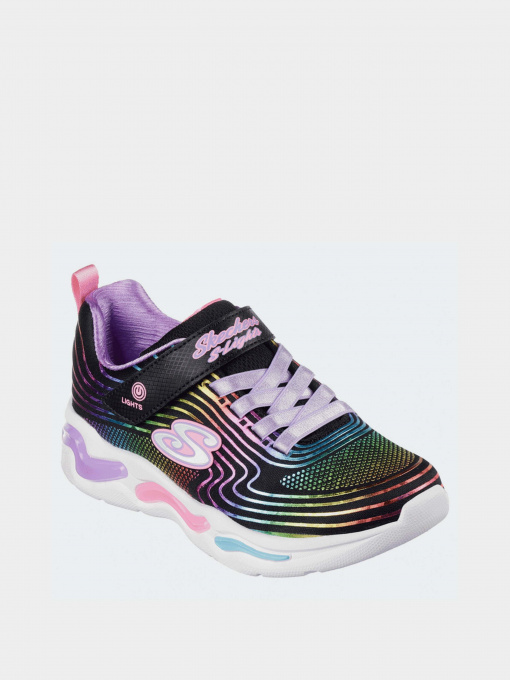 Кросівки Skechers S Lights: Wavy Beams модель 302338L BKMT Фото