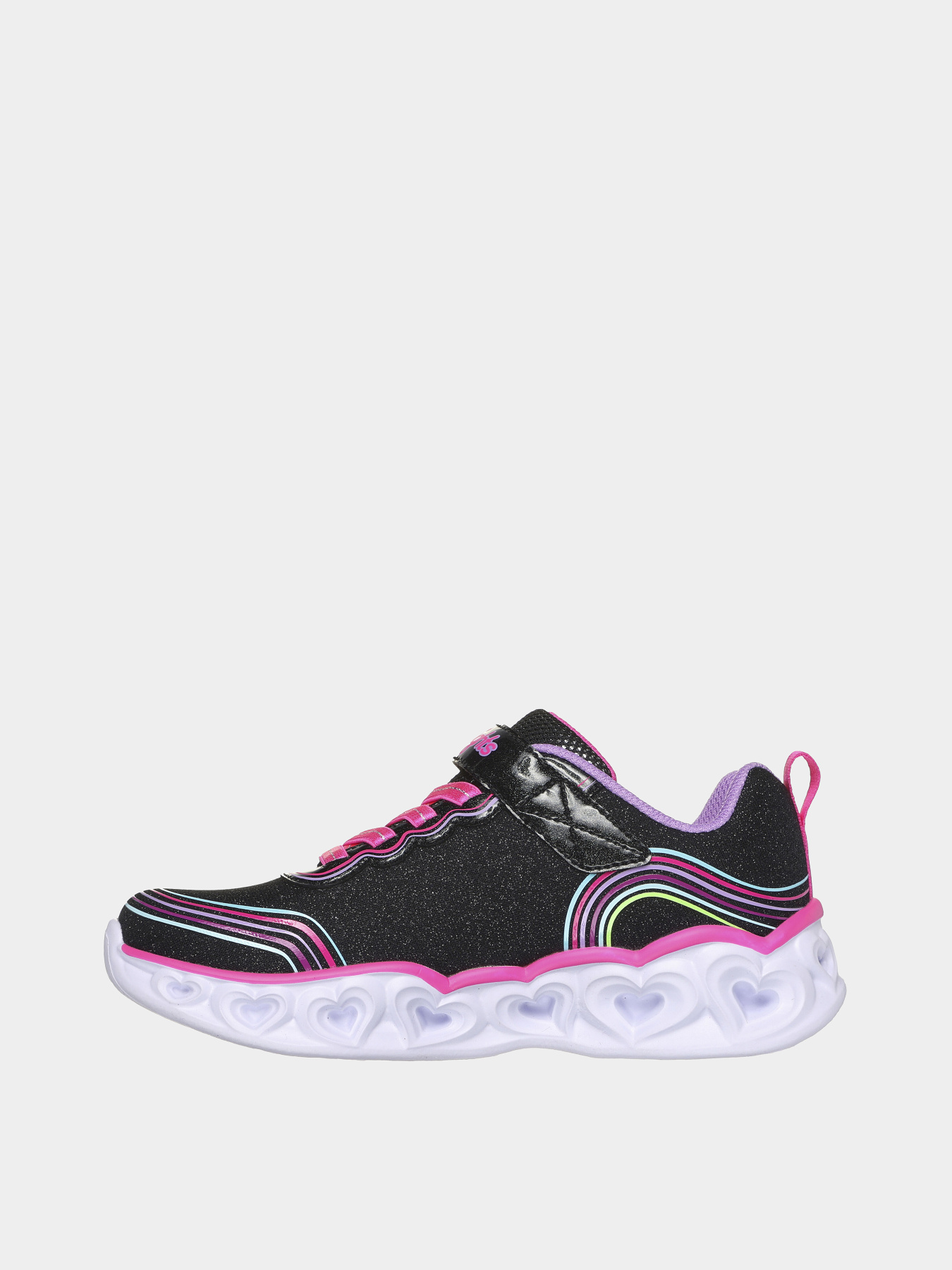Кросівки Skechers Heart Lights - Retro Hearts модель 302689L BKMT Кросівки Skechers Heart Lights - Retro Hearts модель 302689L BKMT Фото