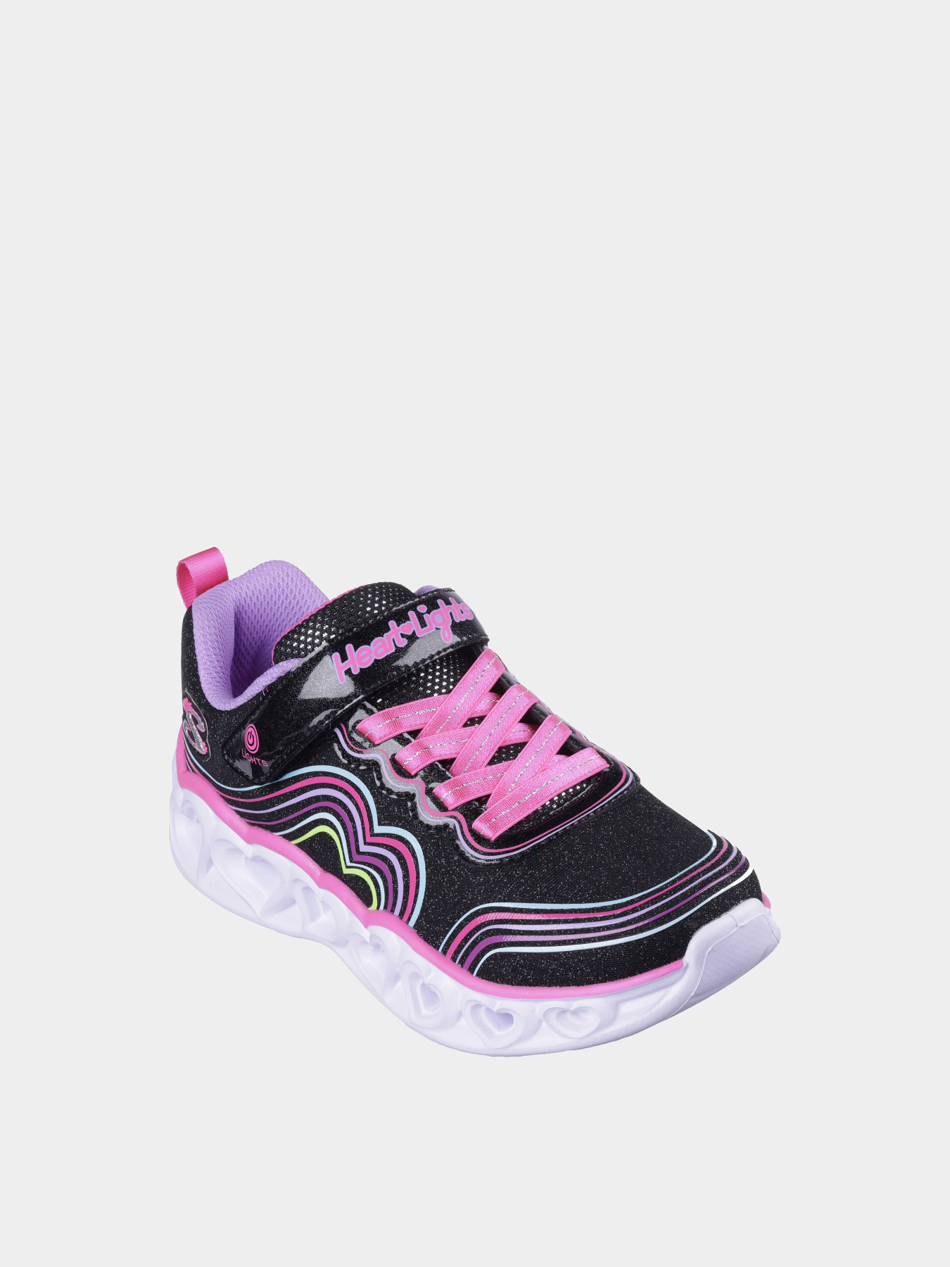 Кросівки Skechers Heart Lights - Retro Hearts модель 302689L BKMT Кросівки Skechers Heart Lights - Retro Hearts модель 302689L BKMT Фото