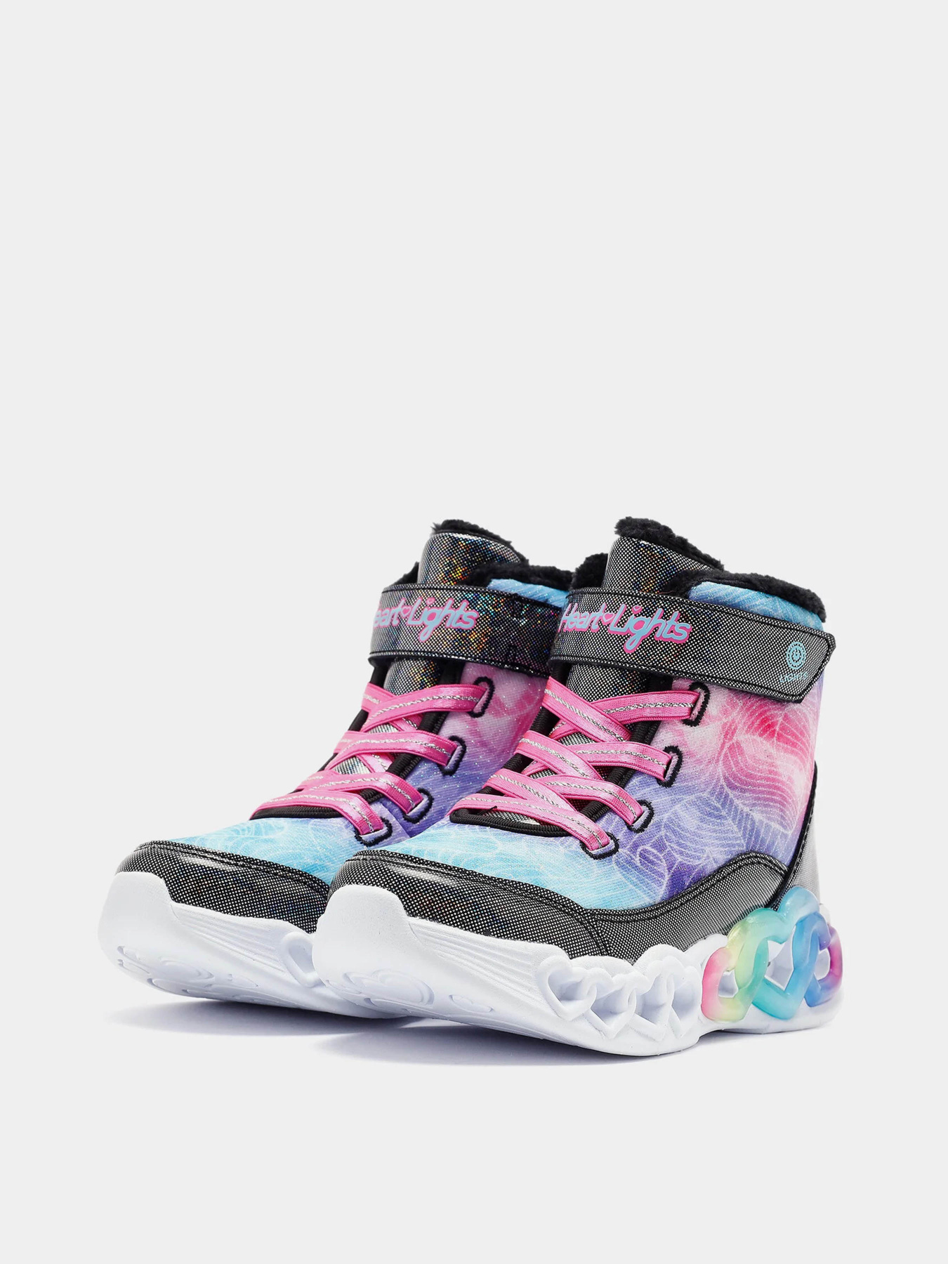 Ботинки и сапоги Skechers Infinite Heart Lights - Lovin Hearts модель 303054L BKMT Фото
