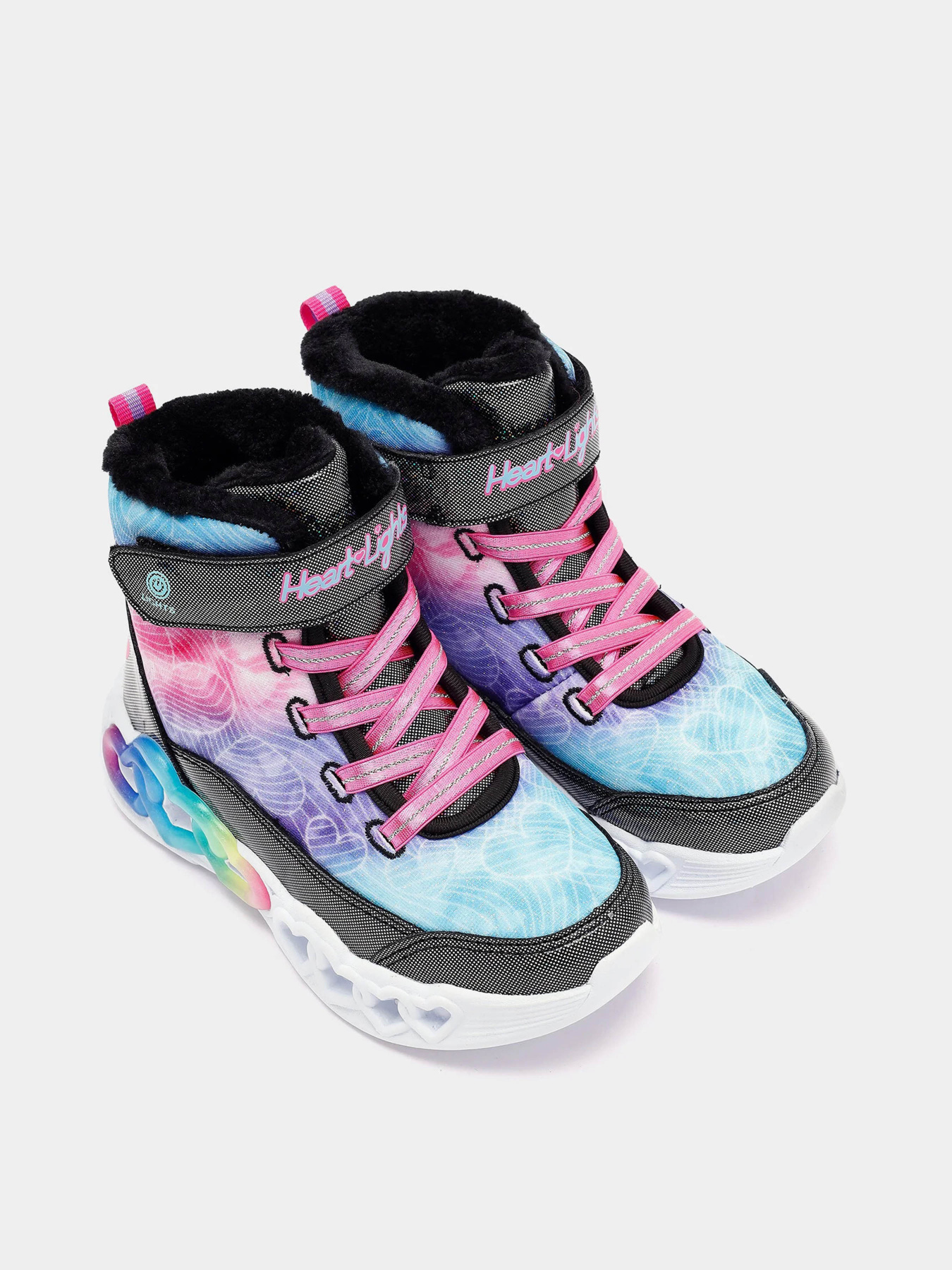 Ботинки и сапоги Skechers Infinite Heart Lights - Lovin Hearts модель 303054L BKMT Фото