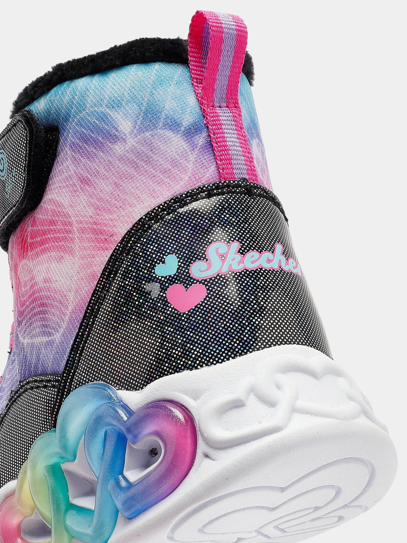 Ботинки и сапоги Skechers Infinite Heart Lights - Lovin Hearts модель 303054L BKMT Фото