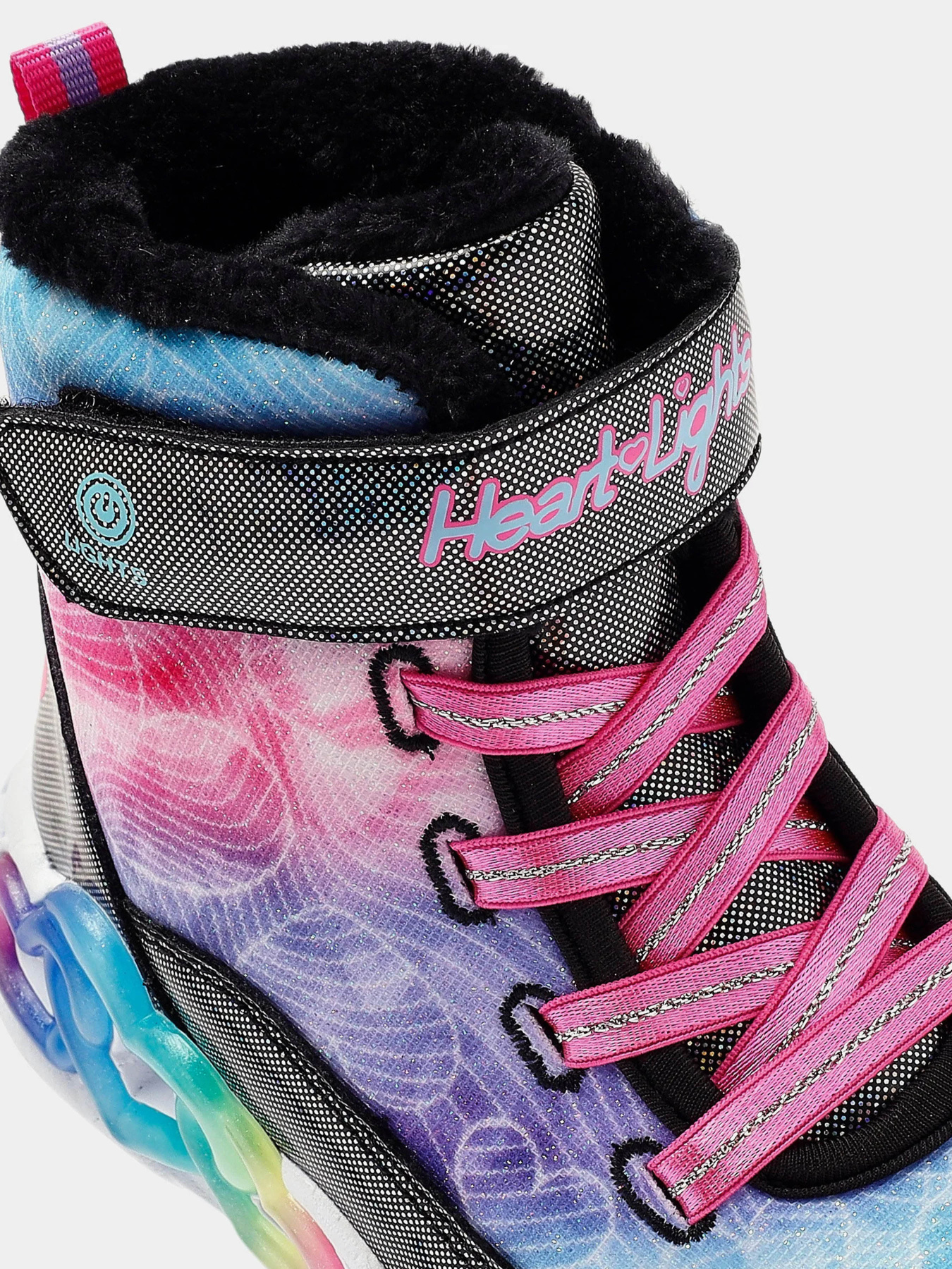 Ботинки и сапоги Skechers Infinite Heart Lights - Lovin Hearts модель 303054L BKMT Фото