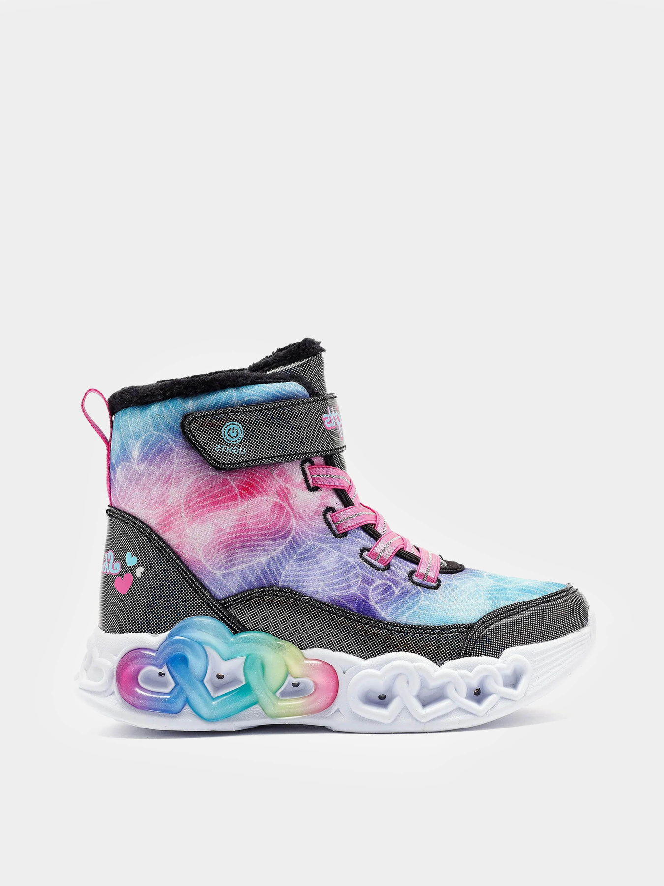 Ботинки и сапоги Skechers Infinite Heart Lights - Lovin Hearts модель 303054L BKMT Фото