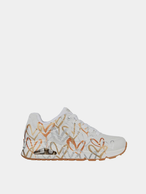 Кроссовки Skechers x JGoldcrown: Uno Lite - Metallic Love модель 314067L WTGD Фото
