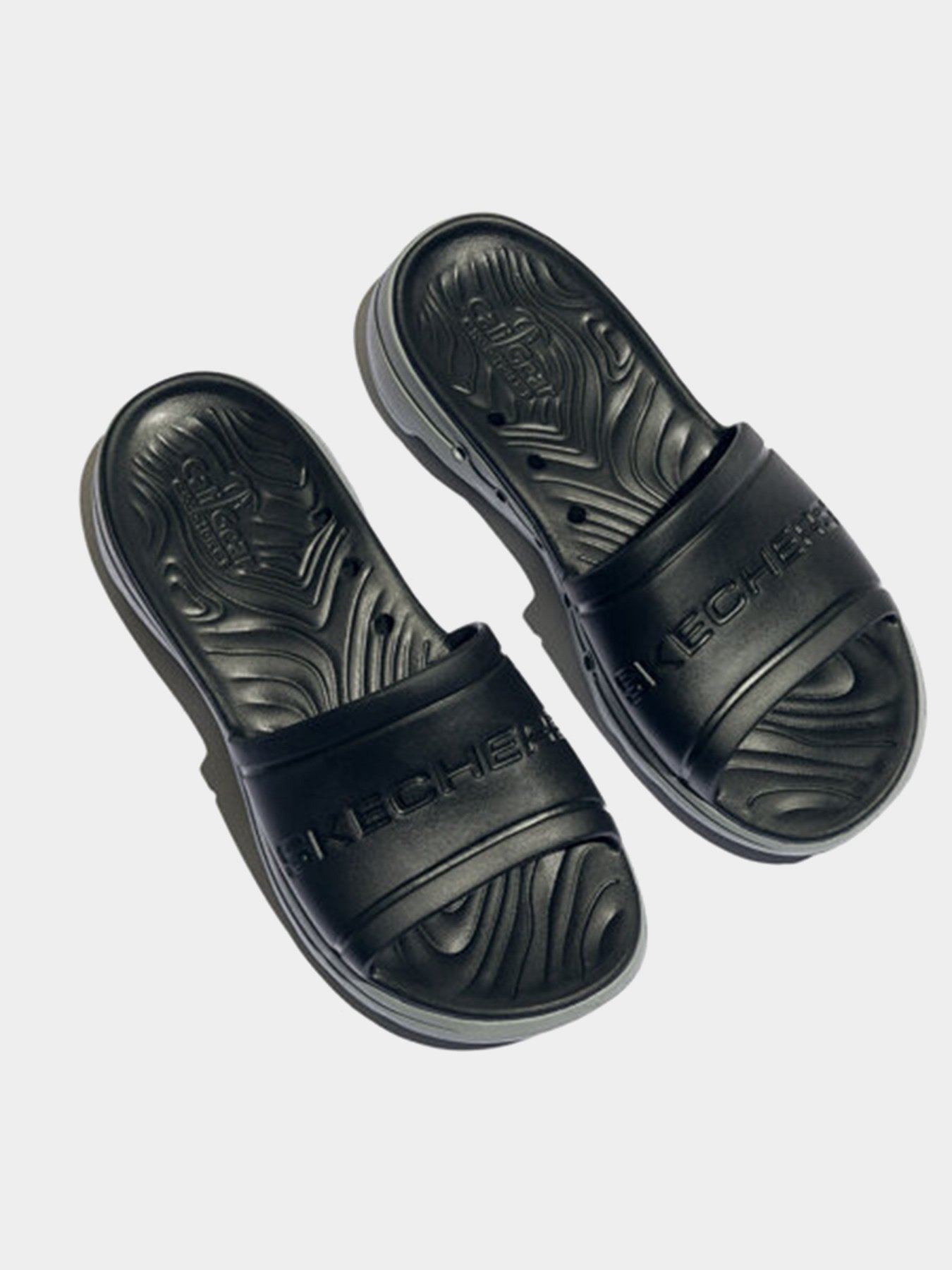 Шлёпанцы Skechers GOWALK 5 - SURF'S OUT модель 243005 BKGY Шлёпанцы Skechers GOWALK 5 - SURF'S OUT модель 243005 BKGY Фото