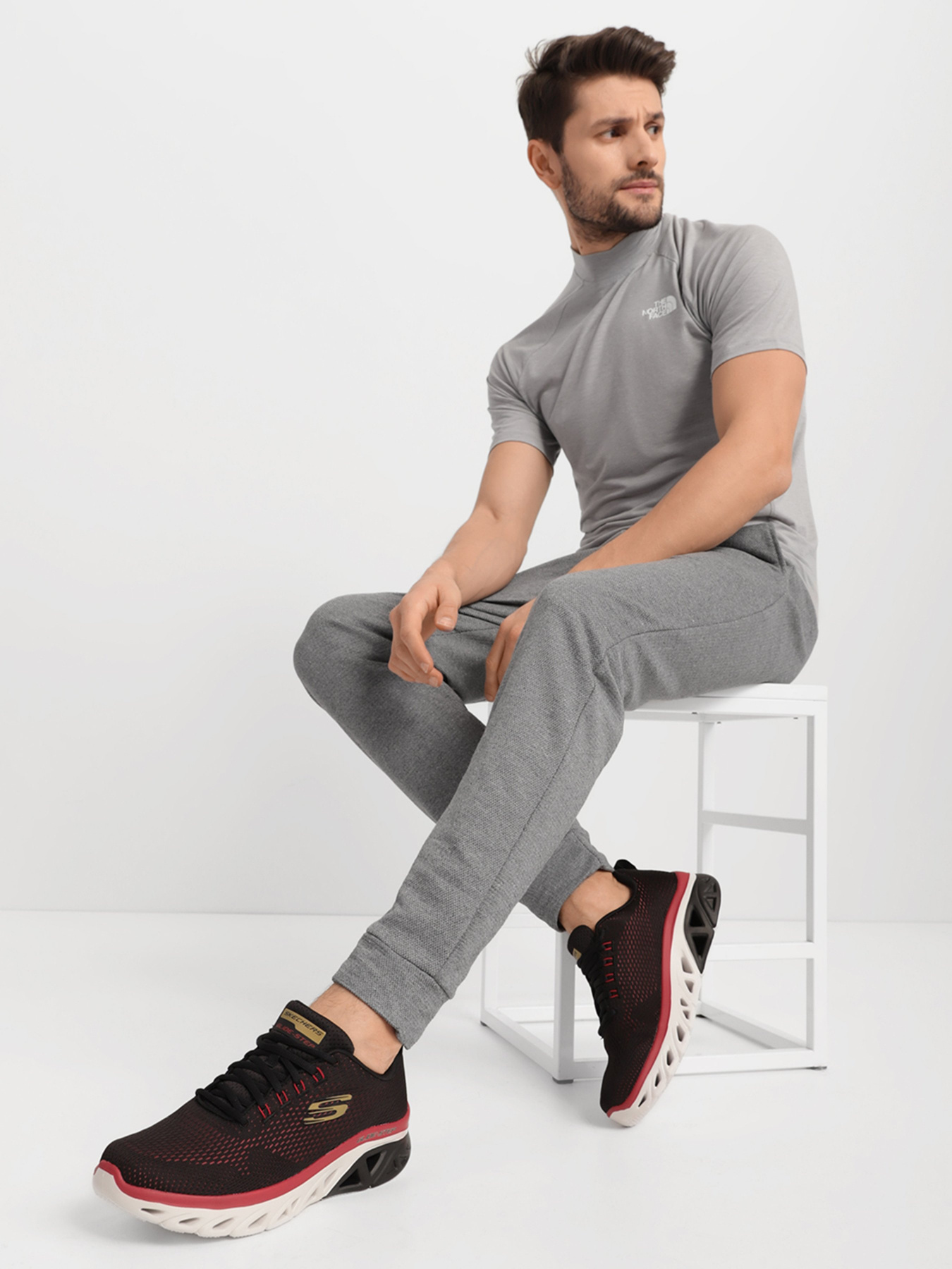 Кросівки Skechers Glide-Step Sport - Wave Heat модель 232270 BKRD Кросівки Skechers Glide-Step Sport - Wave Heat модель 232270 BKRD Фото