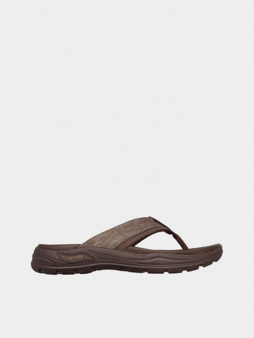 Шлёпанцы Skechers Arch Fit SD - Dolano модель 204345 CHOC Фото
