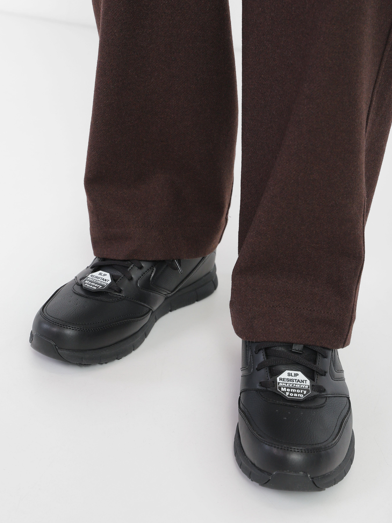 Кросівки Skechers Work Relaxed Fit: Nampa SR модель 77156EC BLK Кросівки Skechers Work Relaxed Fit: Nampa SR модель 77156EC BLK Фото