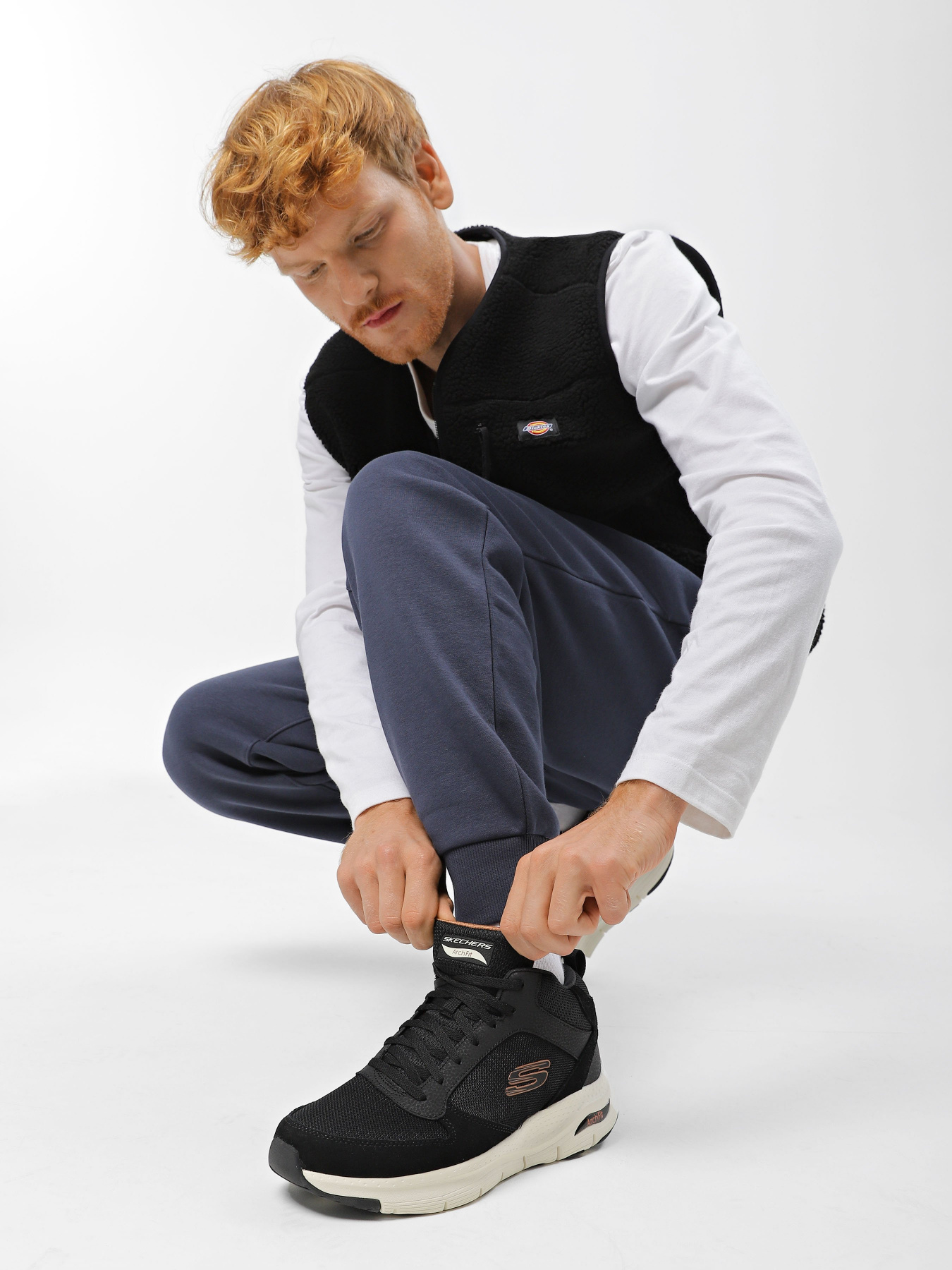 Ботинки и сапоги Skechers Arch Fit модель 232403 BLK Фото