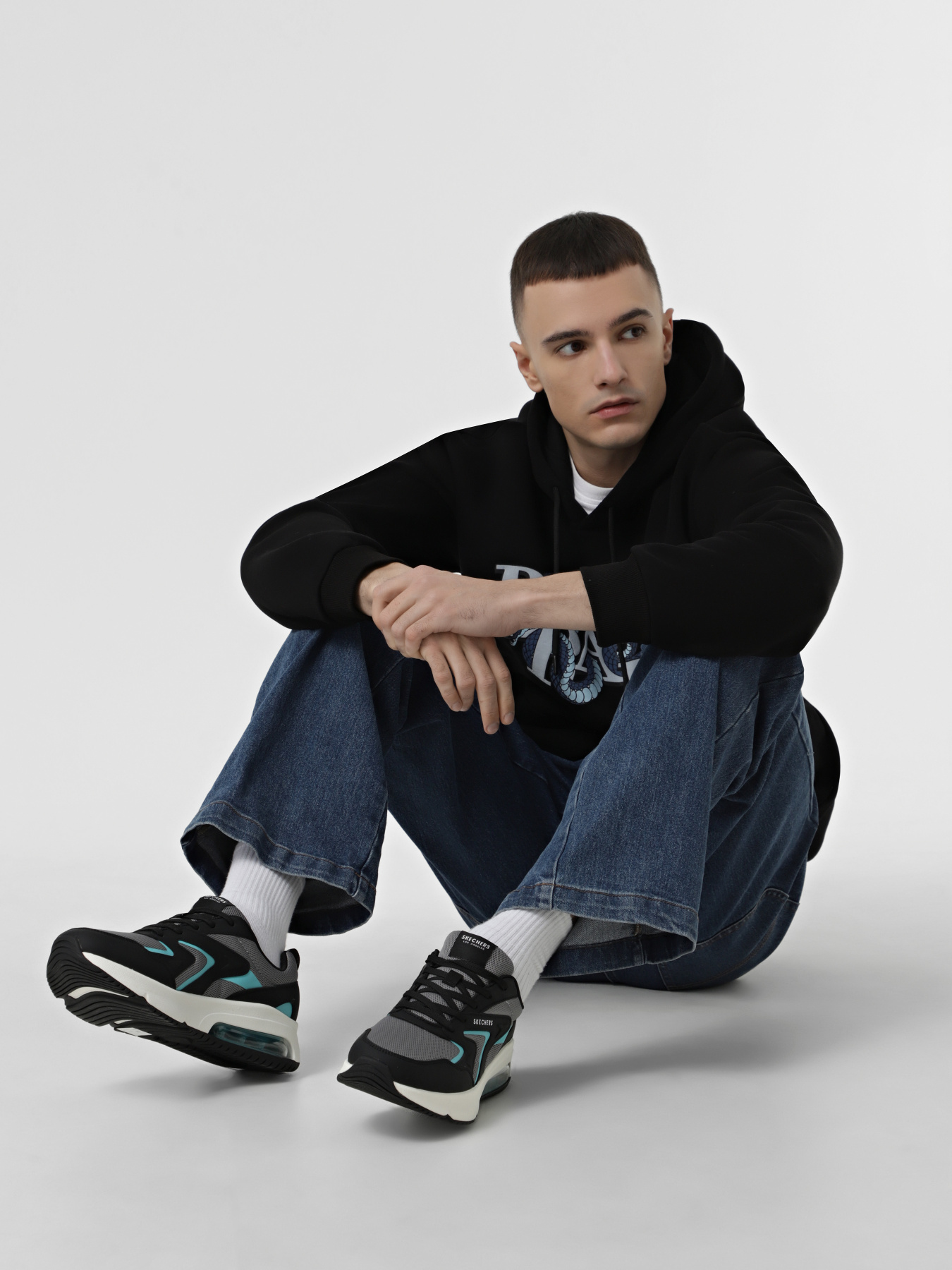 Кросівки Skechers Uno Evolve - Absolute Air модель 183040 BKAQ Кросівки Skechers Uno Evolve - Absolute Air модель 183040 BKAQ Фото