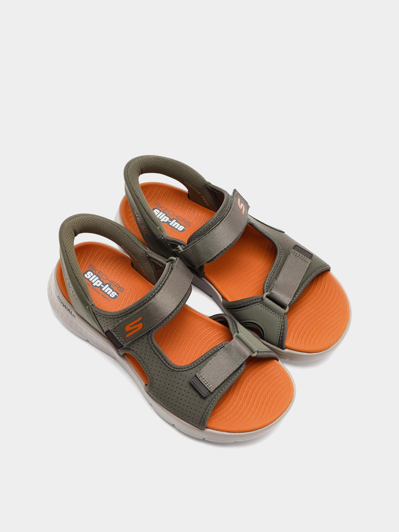 Сандалии Skechers GO WALK FLEX SANDAL модель 229210 OLV Сандалии Skechers GO WALK FLEX SANDAL модель 229210 OLV Фото