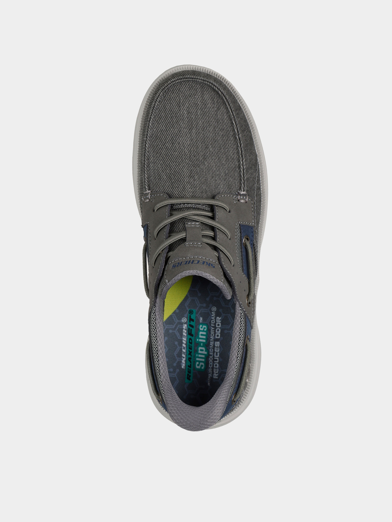 Слипоны и мокасины Skechers TROUTT модель 205599 GRY Фото