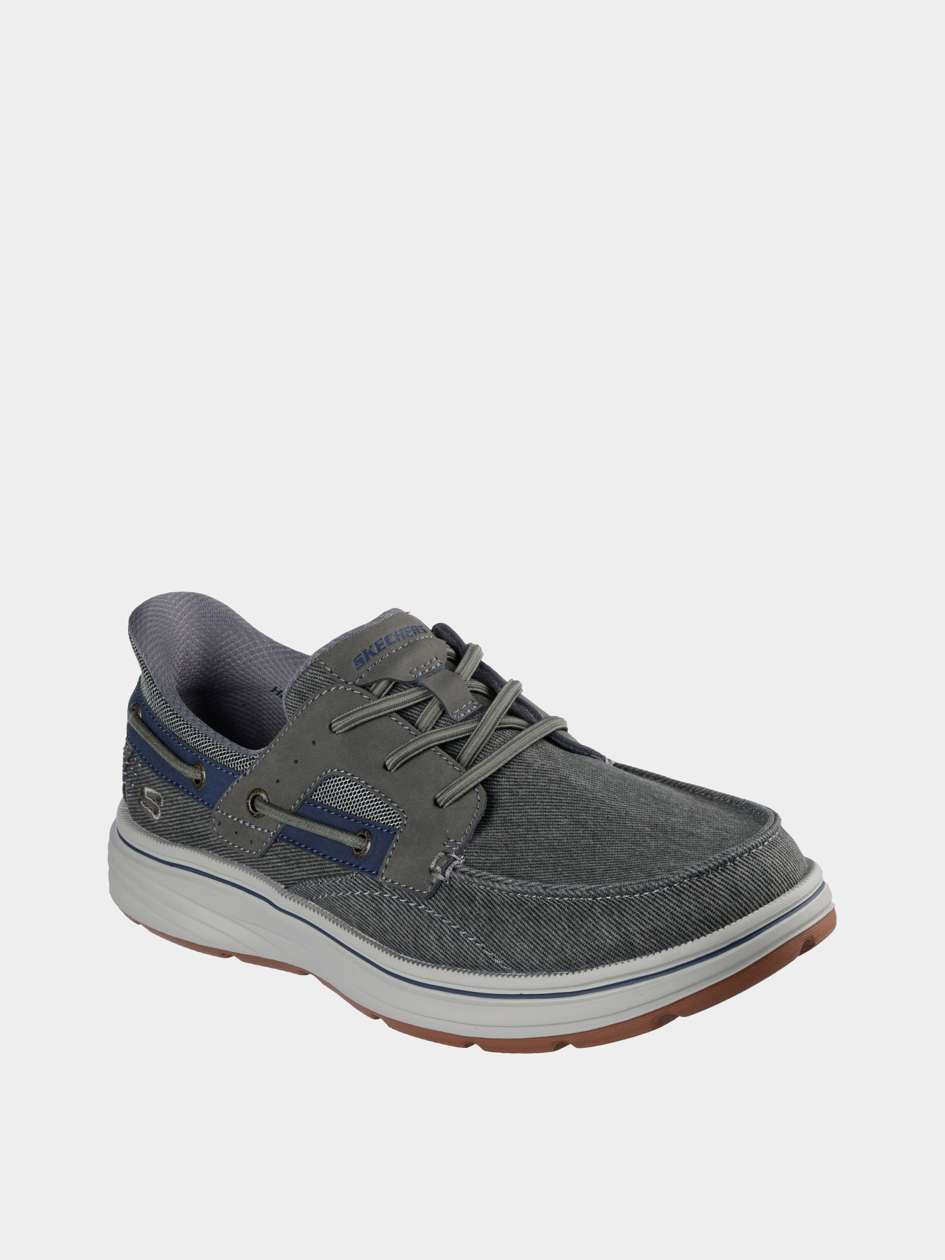 Слипоны и мокасины Skechers TROUTT модель 205599 GRY Фото