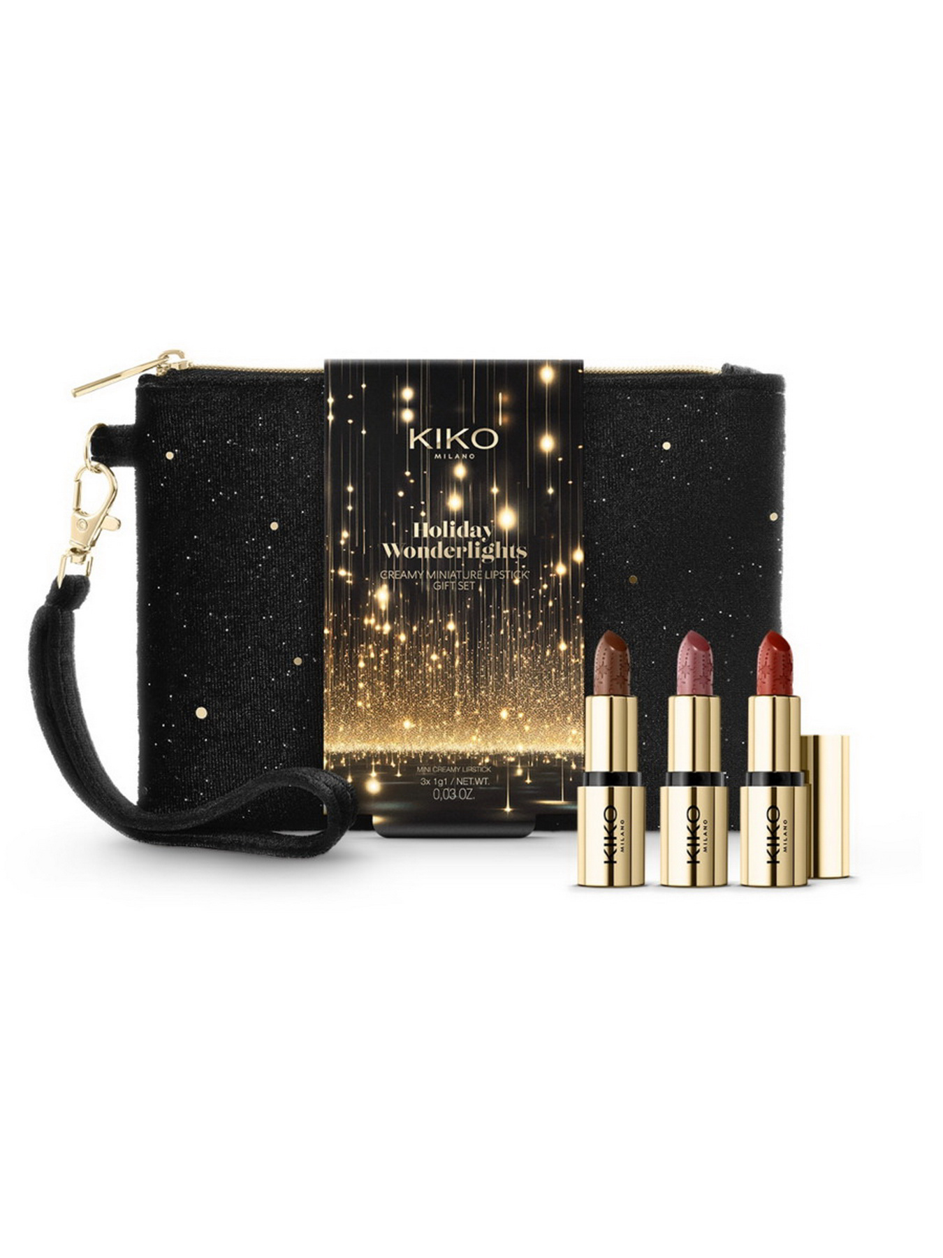 Набір міні помад Holiday Wonderlights Creamy Miniature Lipstick Gift Set KIKO MILANO модель KC000000984001B Набір міні помад Holiday Wonderlights Creamy Miniature Lipstick Gift Set KIKO MILANO модель KC000000984001B Фото