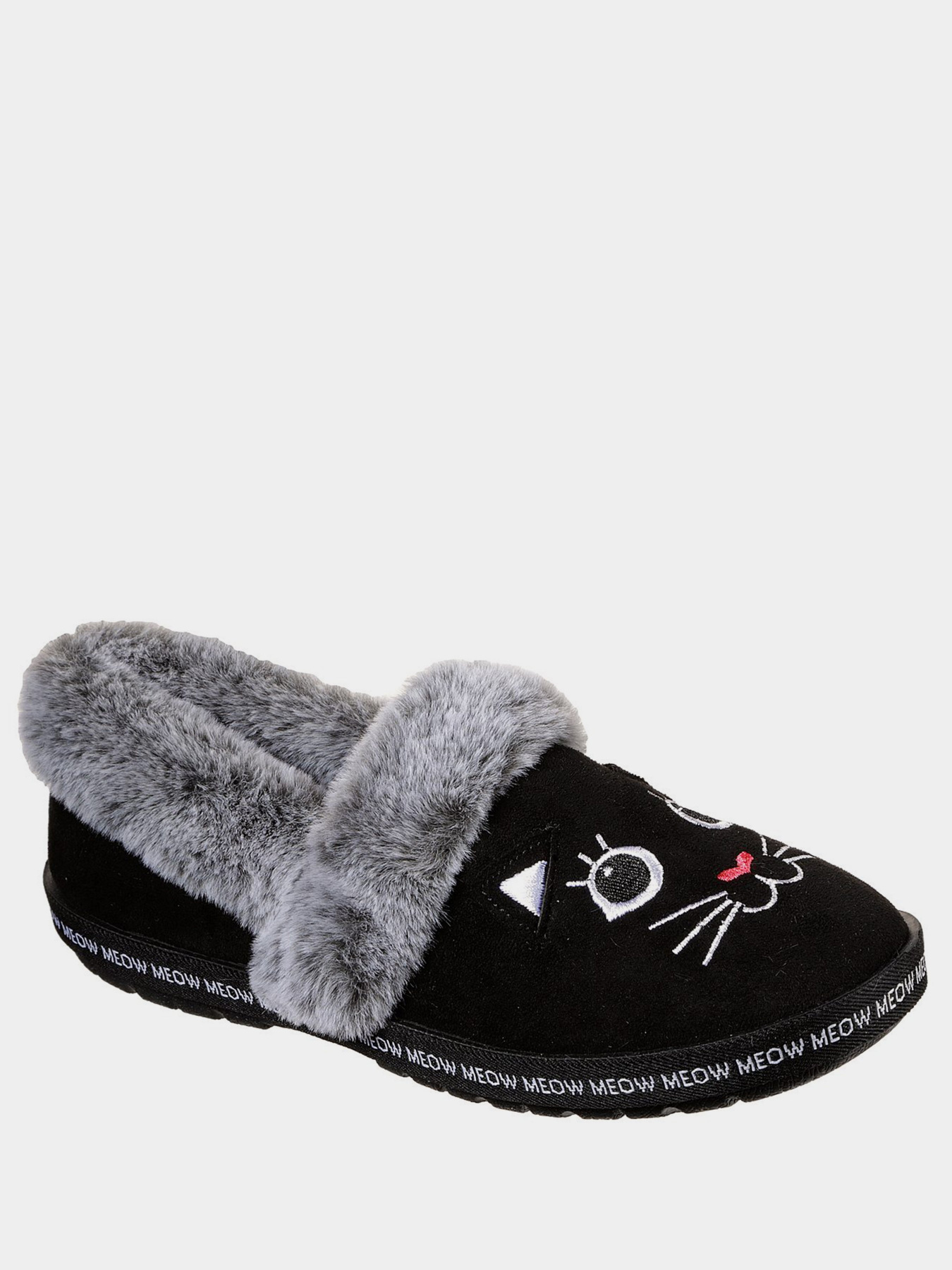 Капці Skechers BOBS Too Cozy - Meow Pajamas модель 33355 BLK Капці Skechers BOBS Too Cozy - Meow Pajamas модель 33355 BLK Фото