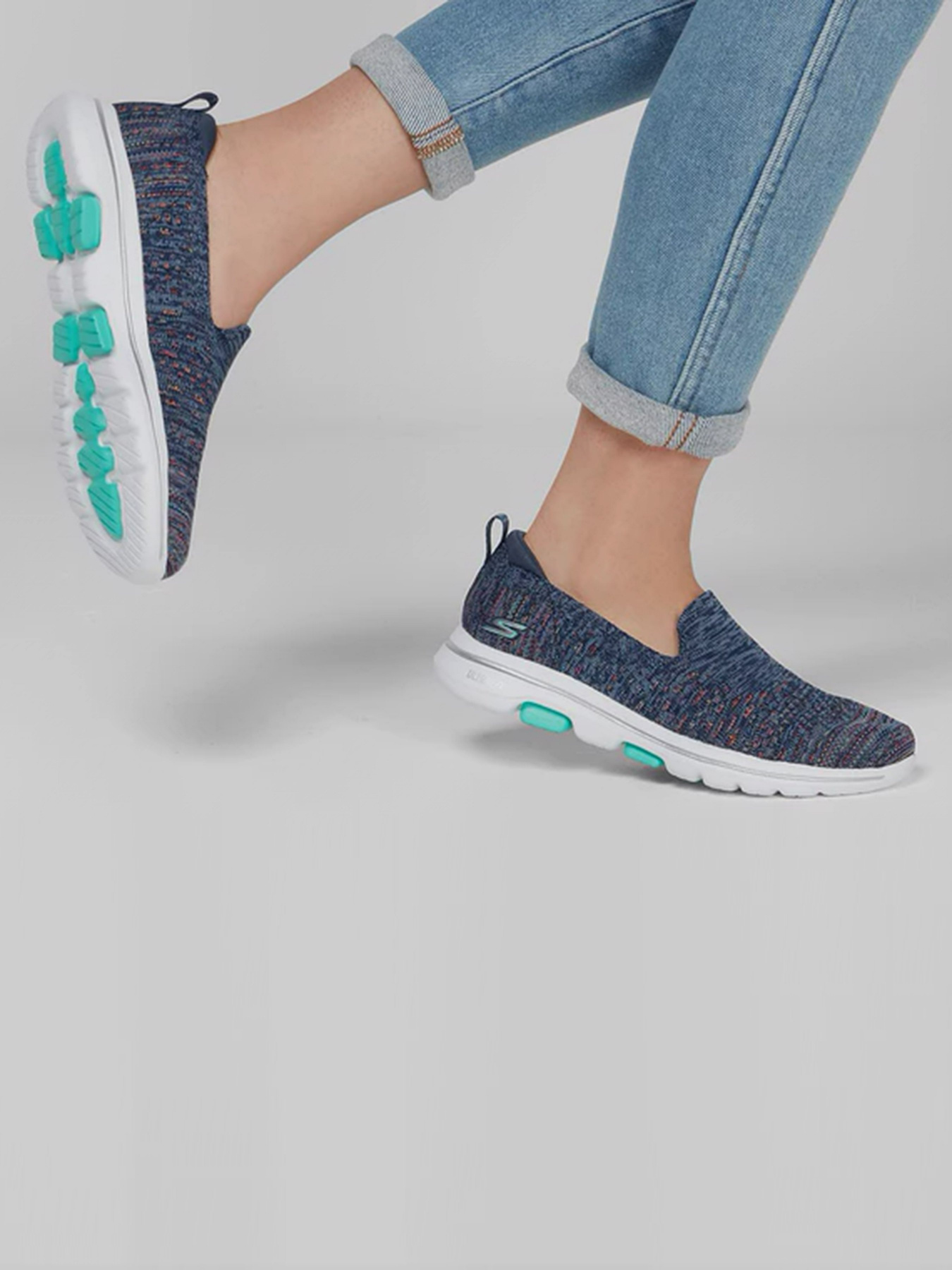 Слипоны и мокасины Skechers Go Walk 5 модель 124167 NVMT Фото